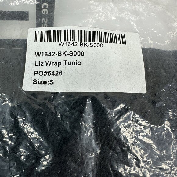 Betabrand Women's NWT Black Liz Wrap Tunic Roll Tab‎ Sleeve Sweater S/C38 - Picture 12 of 13